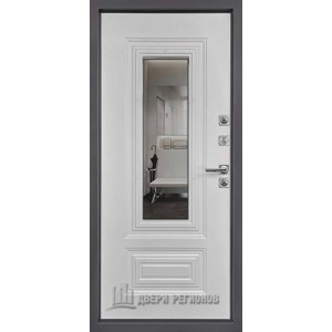 Дверь входная уличная Сибирь, цвет akzonobel грунт + n23129 муар меланж махагон, панель - сибирь цвет белый матовый