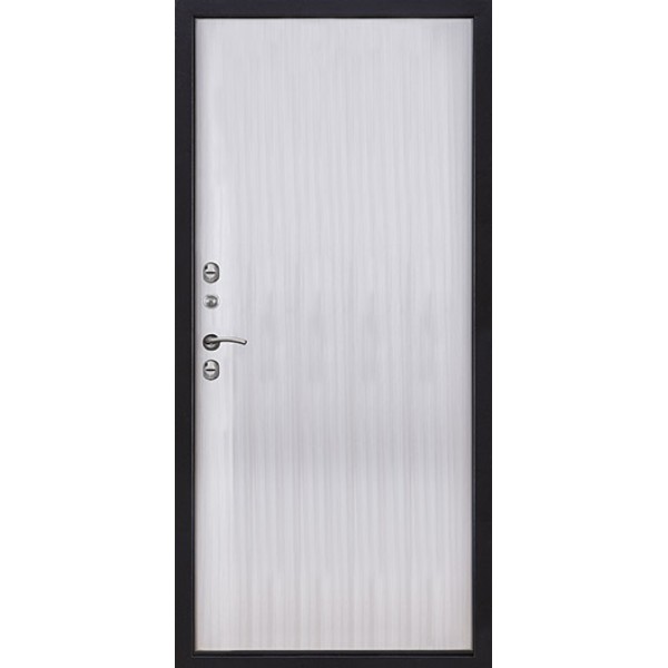 Входная уличная дверь, Термо 3, цвет антик темное серебро, панель - термо 3 цвет венге светлый